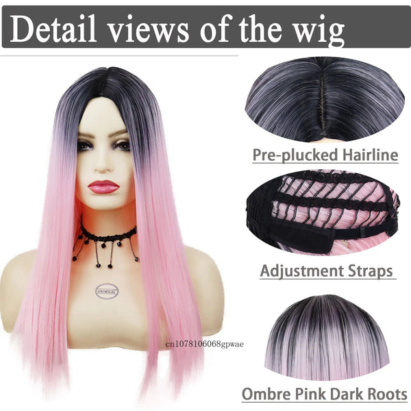 Stylonic Fashion Boutique Synthetic Wig Pastel Pink Wig Pastel Pink Wig - Stylonic Premium Wigs