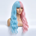 Stylonic Fashion Boutique Synthetic Wig Pink and Blue Wig Pink and Blue Wig - Stylonic Fashion Boutique