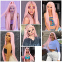 Stylonic Fashion Boutique Lace Front Synthetic Wig Pink Lace Front Wig Pink Lace Front Wig - Stylonic Wig