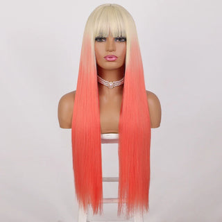 Stylonic Fashion Boutique Lace Front Synthetic Wig Pink Ombre Hair Wig Pink Ombre Hair Wig: Complete Specifications & Pricing