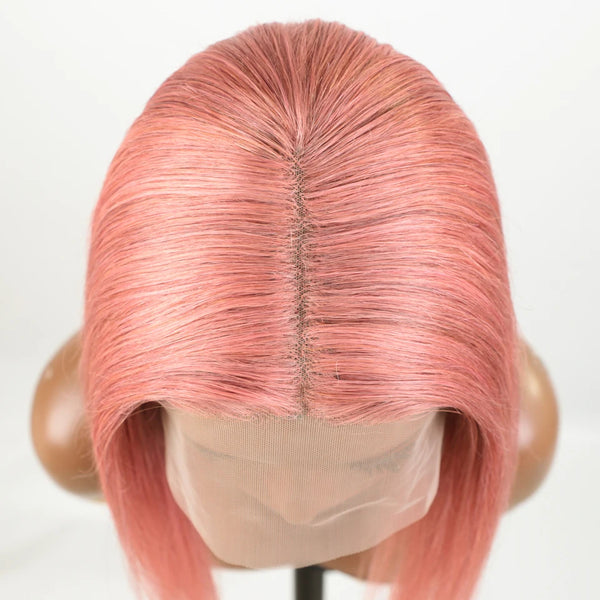 Stylonic Fashion Boutique Lace Front Synthetic Wig Pink Wig Bob Stylish Pink Wig Bob: Features, Specs & Benefits