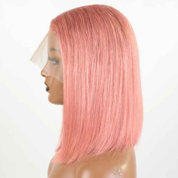 Stylonic Fashion Boutique Lace Front Synthetic Wig F PINK2 / 8inches / 180% Pink Wig Bob Stylish Pink Wig Bob: Features, Specs & Benefits