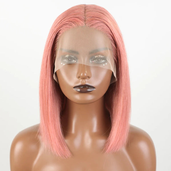 Stylonic Fashion Boutique Lace Front Synthetic Wig Pink Wig Bob Stylish Pink Wig Bob: Features, Specs & Benefits