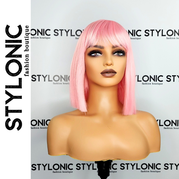 Stylonic Fashion Boutique Synthetic Wig Pink Wigs Bob Pink Wigs Bob - Stylonic Premium Wigs