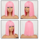 Stylonic Fashion Boutique Synthetic Wig Pink Wigs Bob Discover Our Pink Wigs Bob Collection: Specs & Pricing