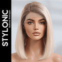 Stylonic Fashion Boutique Human Hair Wigs Platinum Blonde Lace Front wig Platinum Blonde Lace Front Wig - Stylonic