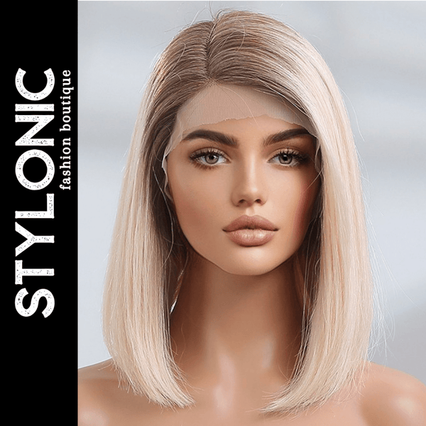 Stylonic Fashion Boutique Human Hair Wigs Platinum Blonde Lace Front wig Platinum Blonde Lace Front Wig - Stylonic