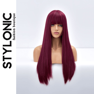 Stylonic Fashion Boutique Synthetic Wig Plum Wig Wigs - Plum Wig - Stylonic Fashion Boutique