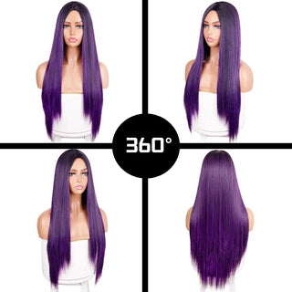 Long Purple Wig