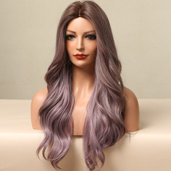 Stylonic Fashion Boutique Synthetic Wig Purple Wavy Wig Purple Wavy Wig - Stylonic Fashion Boutique