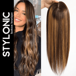 Stylonic Fashion Boutique Balayage Silicon Skin Base Hair Topper Balayage Silicon Skin Base Hair Topper - Stylonic Wigs