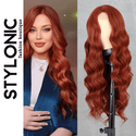 Stylonic Fashion Boutique 350 Long Wavy Wine Red Synthetic Wig Long Wavy Wine Red Synthetic Wig  - Stylonic Premium Wigs