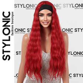 Stylonic Fashion Boutique Synthetic Wig Red Headband Wig Red Headband Wig - Stylonic Premium Wigs