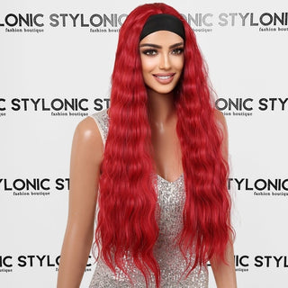 Red Headband Wig