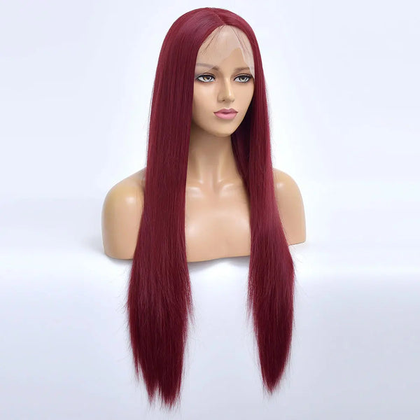 Stylonic Fashion Boutique Synthetic Wig T Part / 150% Red Wig Lace Front Red Wig Lace Front - Stylonic Premium Wigs