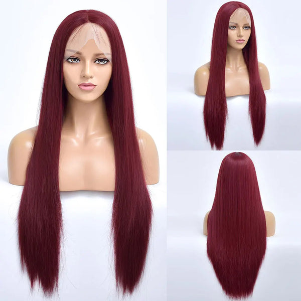 Stylonic Fashion Boutique Synthetic Wig Red Wig Lace Front Red Wig Lace Front - Stylonic Premium Wigs