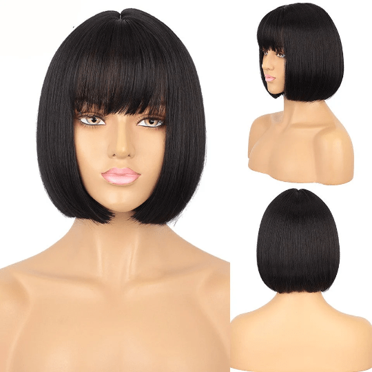 Stylonic Fashion Boutique Synthetic Wig Short Black Wig Wigs - Short Black Wig | Stylonic Fashion Boutique