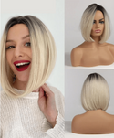 Stylonic Fashion Boutique Synthetic Wig Short Blonde Bob Wig Short Blonde Bob Wig - Stylonic Wigs