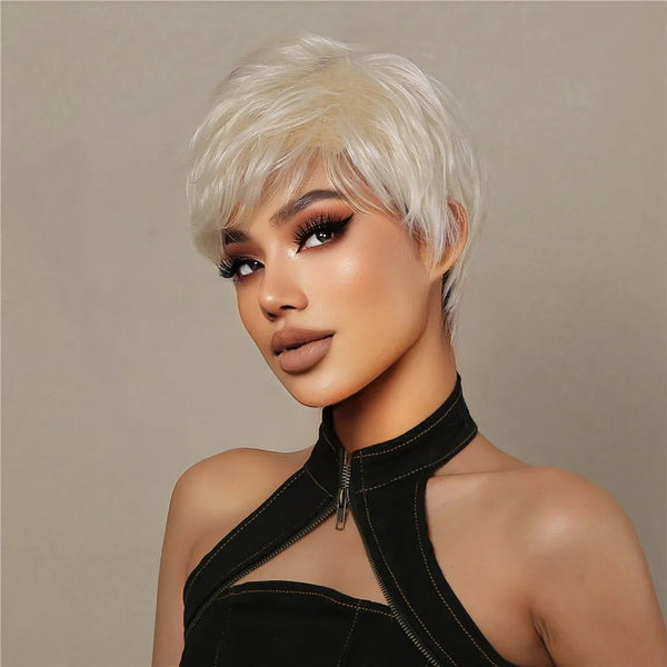 Short Blonde Wigs Stylonic Premium Wigs