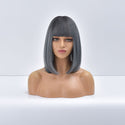 Stylonic Fashion Boutique Synthetic Wig Short Bob Wig Grey Short Bob Wig Grey - Stylonic Wigs