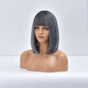 Stylonic Fashion Boutique Synthetic Wig Short Bob Wig Grey Short Bob Wig Grey - Stylonic Wigs