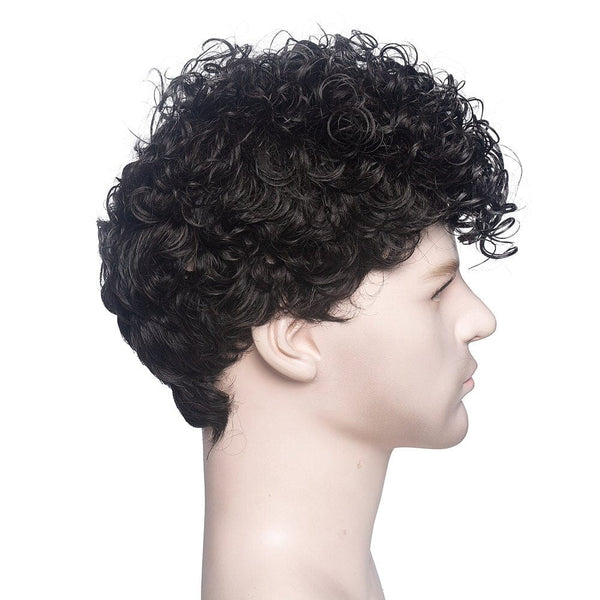 Stylonic Fashion Boutique Short Kinky Curly Wig for Man