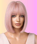 Stylonic Fashion Boutique Synthetic Wig Short Pink Wig Short Pink Wig - Stylonic Wigs