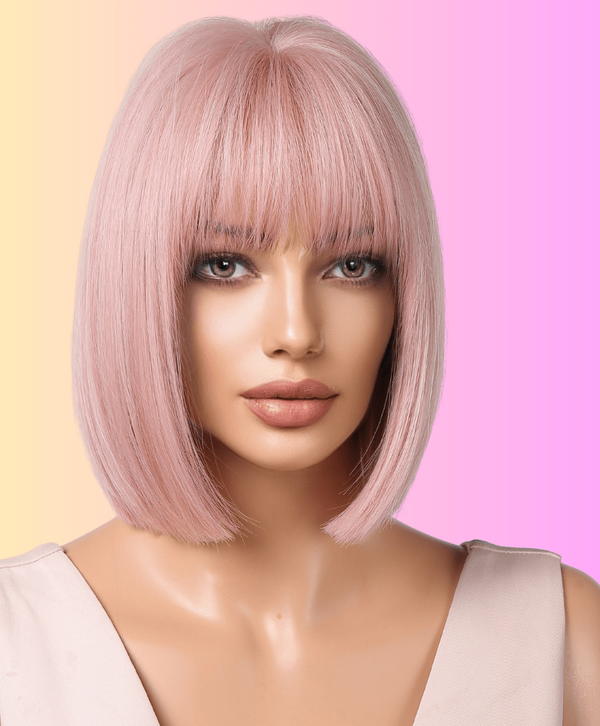 Stylonic Fashion Boutique Synthetic Wig Short Pink Wig Short Pink Wig - Stylonic Wigs