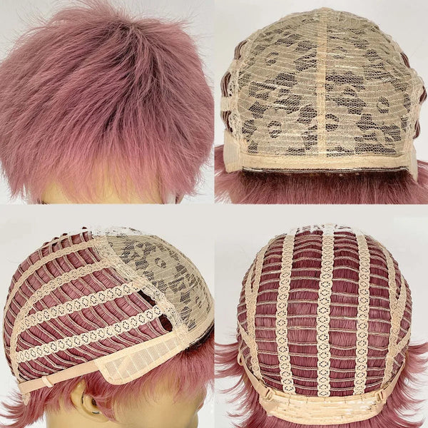 Stylonic Fashion Boutique pink Short Pink Wigs