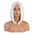 Stylonic Fashion Boutique Lace Front Synthetic Wig Short White Bob Wig Short White Bob Wig - Stylonic Fashion Boutique