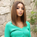 Stylonic Fashion Boutique Synthetic Wig Shoulder Length Brown Straight Wig Shoulder Length Brown Straight Wig - Stylonic