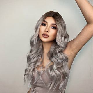 Stylonic Fashion Boutique Synthetic Wig Silver Grey Wig Wigs | Silver Wigs | Silver Grey Wig - Stylonic Fashion Boutique