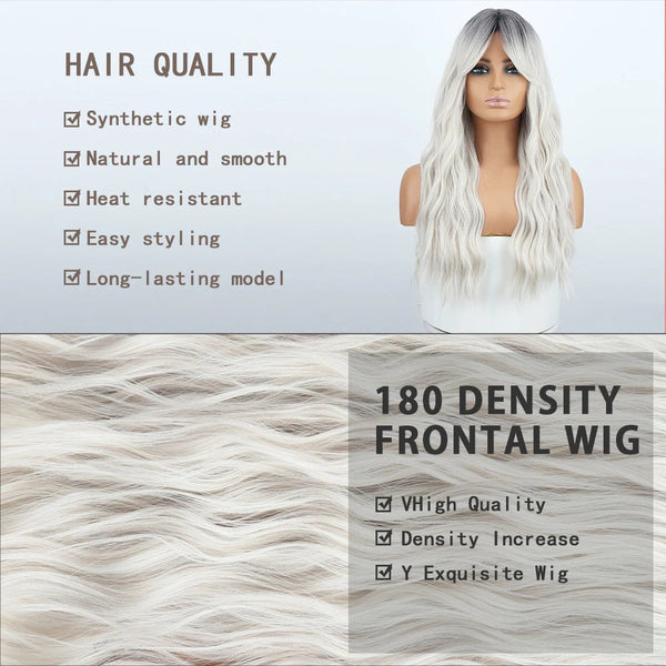 Stylonic Fashion Boutique Synthetic Wig Silver Hair Wig Silver Hair Wig - Stylonic Premium Wigs