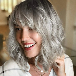 Stylonic Fashion Boutique Synthetic Wig Silver Wig Silver Wig - Stylonic Premium Wigs