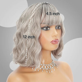 Stylonic Fashion Boutique Synthetic Wig Silver Wig Silver Wig - Stylonic Premium Wigs