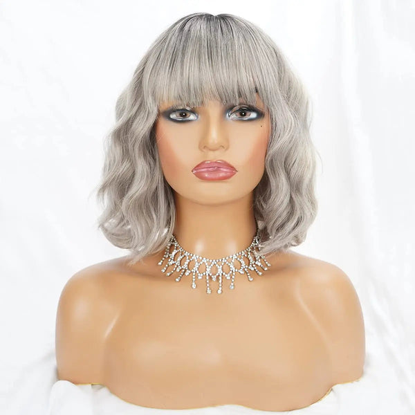 Stylonic Fashion Boutique Synthetic Wig Silver Wig Silver Wig - Stylonic Premium Wigs