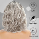 Stylonic Fashion Boutique Synthetic Wig Silver Wig Silver Wig - Stylonic Premium Wigs