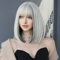 Stylonic Fashion Boutique Synthetic Wig Silvery Ash Blonde and Black Wig Silvery Ash Blonde and Black Wig - Stylonic Fashion Boutique