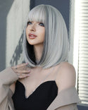 Stylonic Fashion Boutique Synthetic Wig Silvery Ash Blonde and Black Wig Silvery Ash Blonde and Black Wig - Stylonic Fashion Boutique