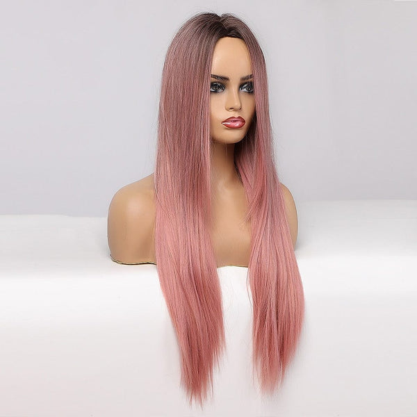 Stylonic Fashion Boutique Synthetic Wig Pink Straight Wig Pink Straight Wig - Stylonic Wigs