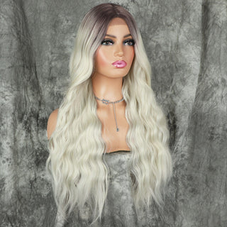 Stylonic Fashion Boutique Lace Front Synthetic Wig Synthetic Platinum Blonde Wig Synthetic Platinum Blonde Wig - Stylonic Wigs