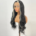 Stylonic Fashion Boutique Synthetic Wig White and Black Wig White and Black Wig - Stylonic Premium Wigs