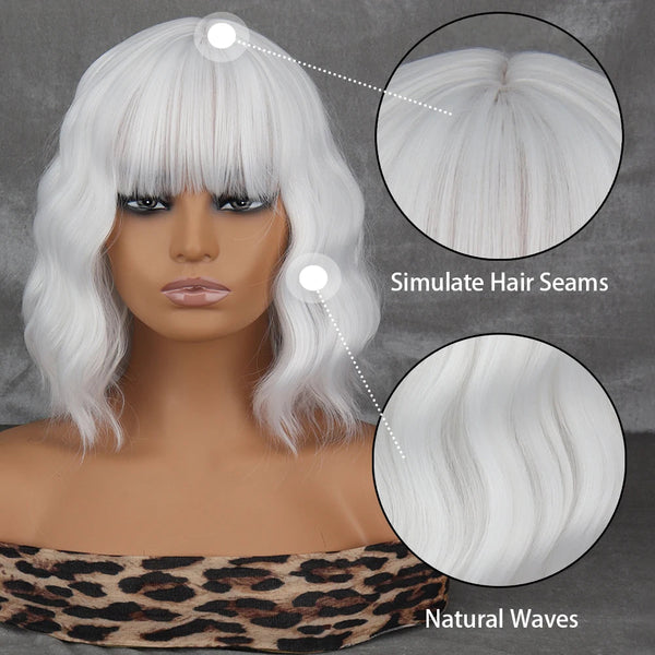 Stylonic Fashion Boutique White Short Wig White Short Wig - Stylonic Premium Wigs