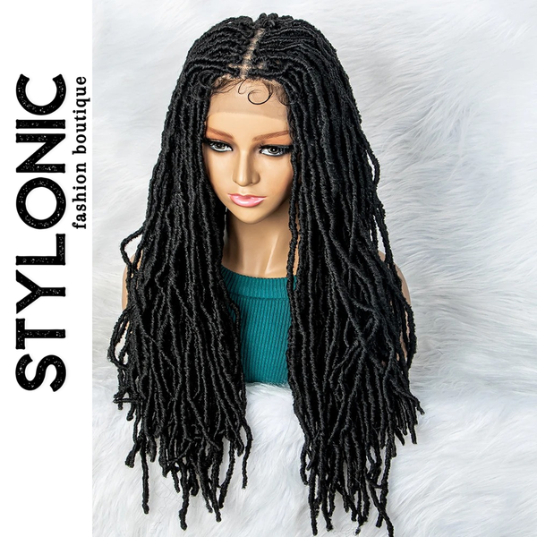 Stylonic Fashion Boutique Lace Front Synthetic Wig 1B / 26inches Wigs Dreads Wigs Dreads - Stylonic Premium Wigs