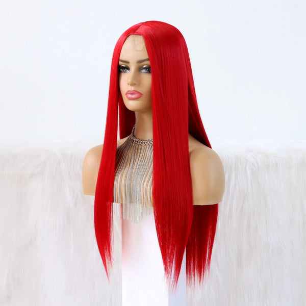 Stylonic Fashion Boutique Red / 150% / 24inches Wigs Red