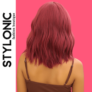 Stylonic Fashion Boutique Synthetic Wig Wine Red Synthetic Wig Wine Red Synthetic Wig | Red Wigs | Stylonic Fashion Boutique