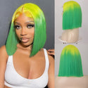 Stylonic Fashion Boutique Synthetic Wig Yellow and Green Wig Yellow and Green Wig - Stylonic