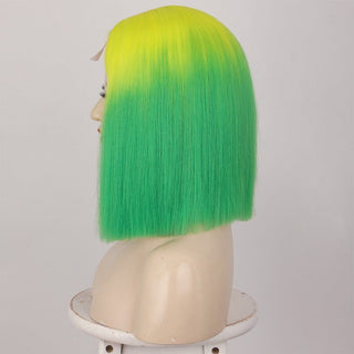 Stylonic Fashion Boutique Synthetic Wig Yellow and Green Wig Yellow and Green Wig - Stylonic