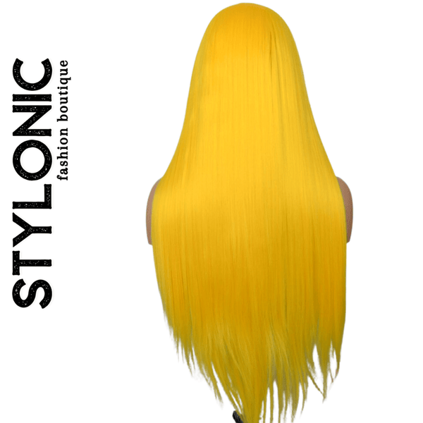 Stylonic Fashion Boutique Lace Front Synthetic Wig Yellow Synthetic T Lace Front Wig Yellow Synthetic T Lace Front Wig - Stylonic