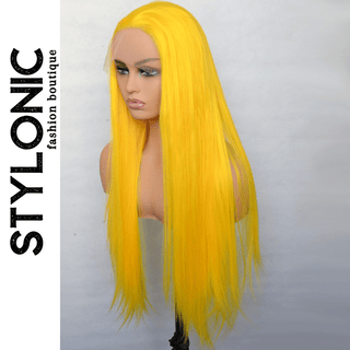 Stylonic Fashion Boutique Lace Front Synthetic Wig Yellow Synthetic T Lace Front Wig Yellow Synthetic T Lace Front Wig - Stylonic